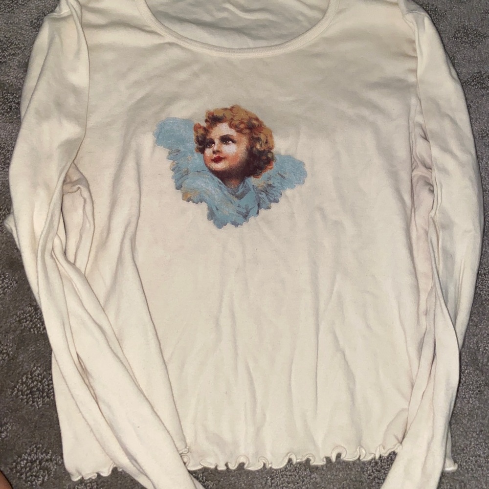 A angel cream shirt